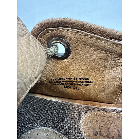 Born Wavz Chunky Lace Up Tan Leather 6.5 M Women’s 85320 - Picture 6 of 6